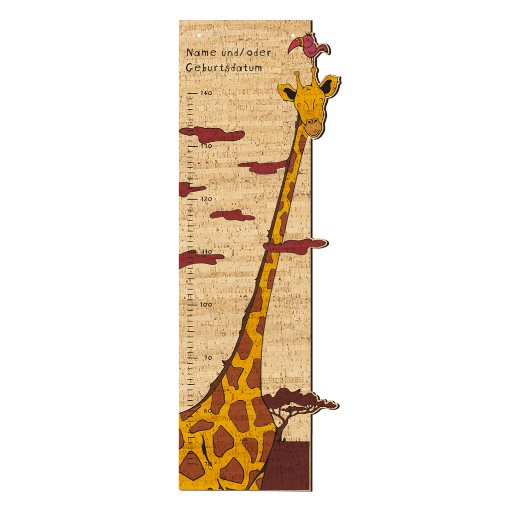 Messlatte "Sidney die Giraffe" - Corkando GmbH