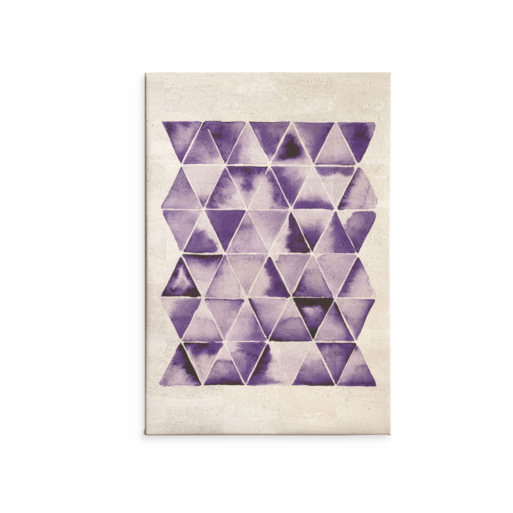 Violette Dreiecke / Kunstdruck - Corkando GmbH