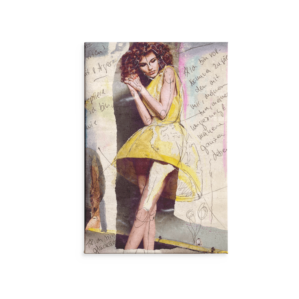 Yellow Dress / Kunstdruck - Corkando GmbH
